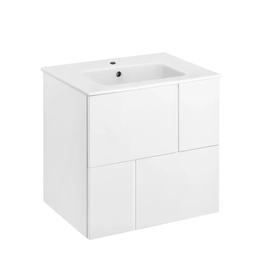 Тумба под раковину подвесная Roca Pilar 60 см цвет белый STLM-2201845 - Вид №2