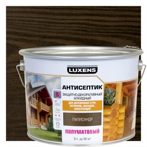 Антисептик Luxens для защиты дерева с эффектом палисандра 9 л 89345683