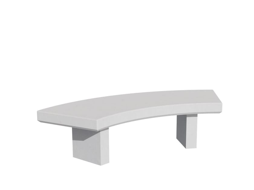 Изогнутая бетонная скамья без спинки amop Токио ARCH-00061330