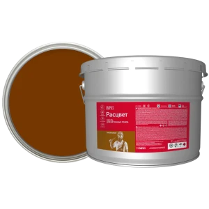 Эмаль для пола Расцвет 10 кг цвет коричневый