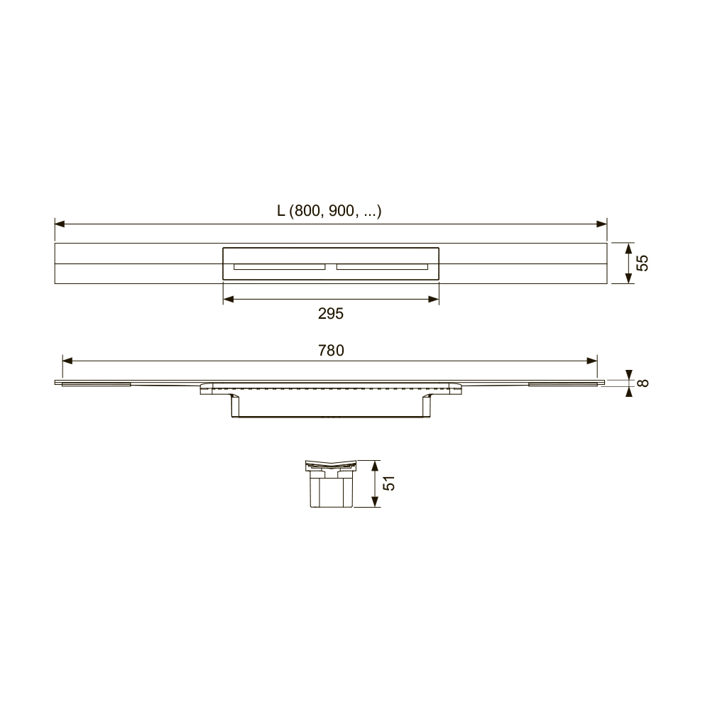 671001 Душевые профили Tece TECEdrainprofile - Вид №7
