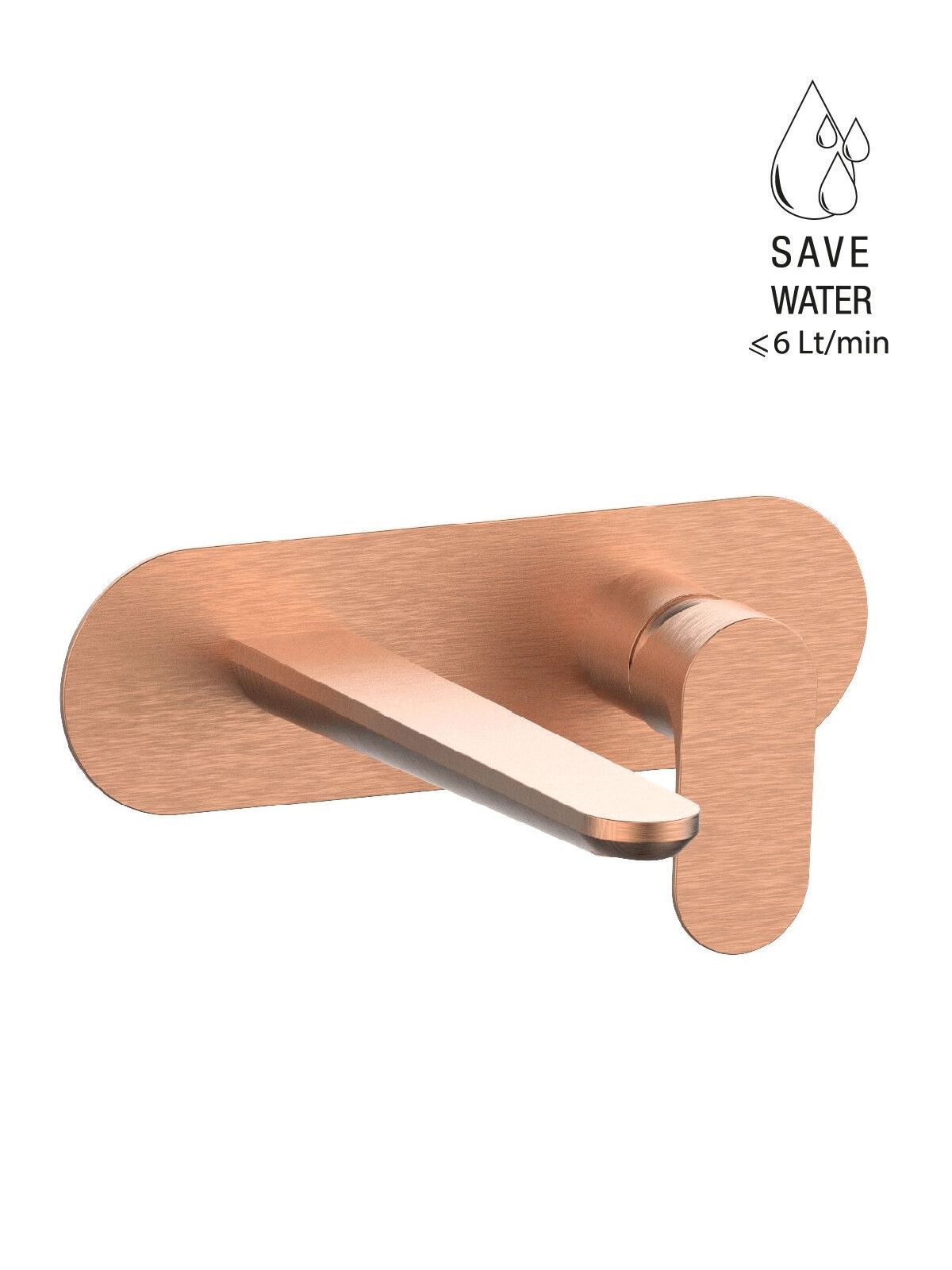 Настенный смеситель для раковины с пластиной без слива Rubinetterie Frattini Lea ARCH-00115506 - Вид №3