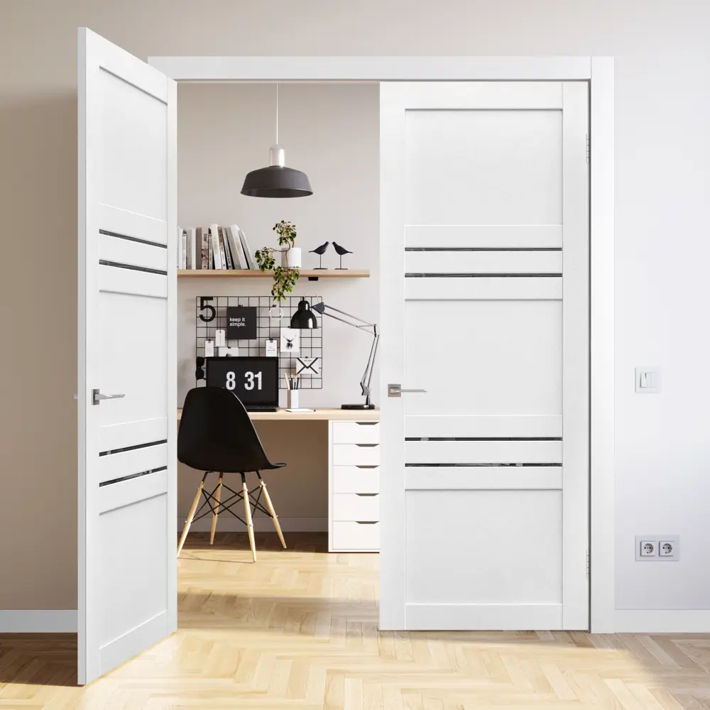 Межкомнатная дверь ARTENS Флай с покрытием Hardflex - экологичная белая 90x200 см 83859959 STLM-0045073 - Вид №7