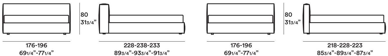 JESSE Кровать для хранения из кожи с обитым изголовьем Mark sun-id-1509402 - Вид №3