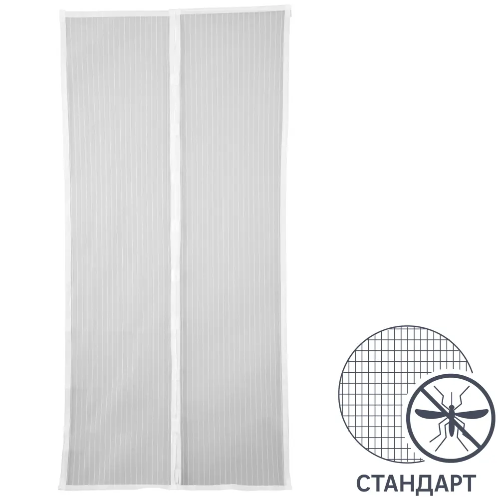 Штора защитная с магнитами для двери 95x200 см цвет белый Santreyd STLM-2180101