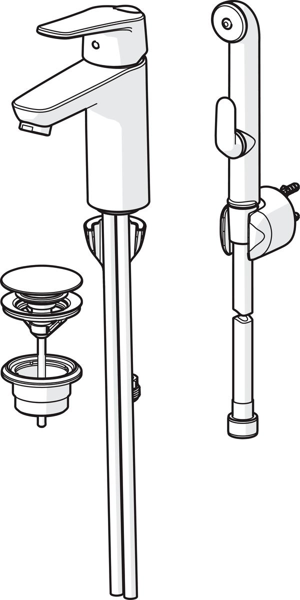 Oras 1802G Смеситель для умывальника 1802G Vega XL Хром  - Вид №2
