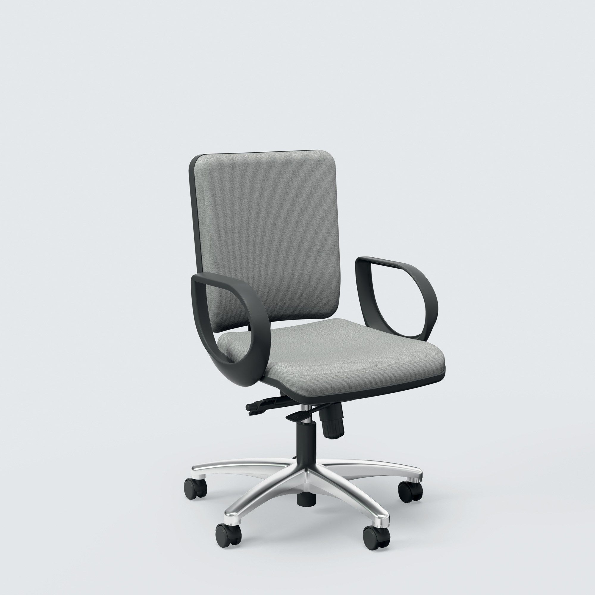 5 спиц подлокотник ткань поворотный операционный стул офис Ares Line Smart ARCH-00038364 - Вид №8