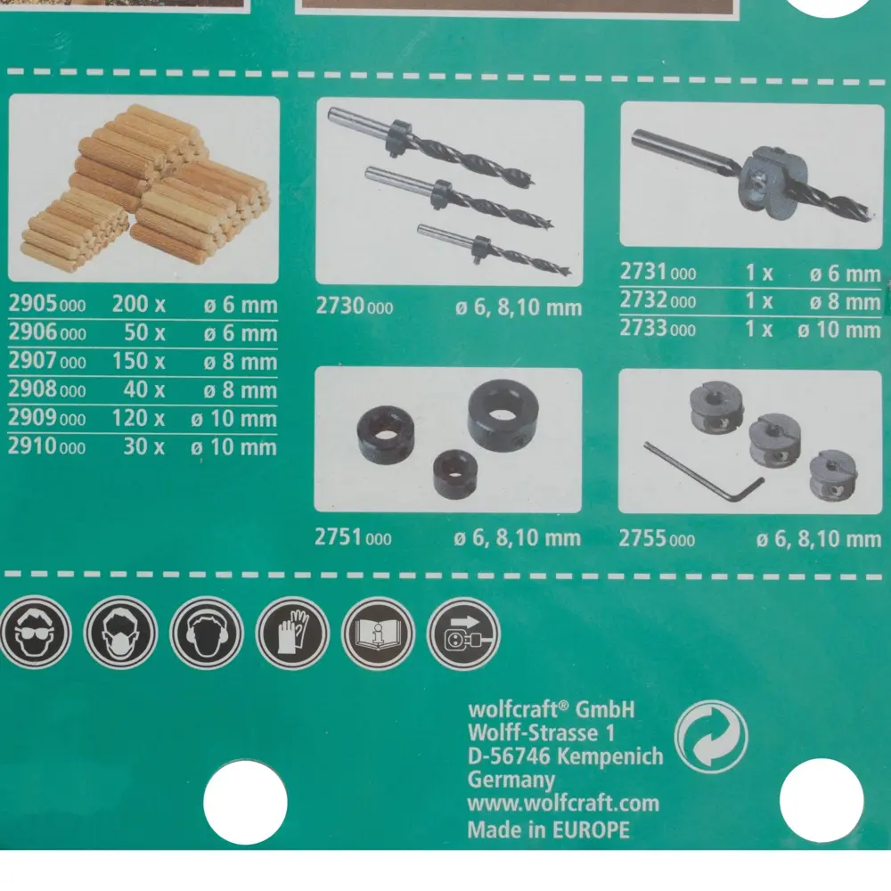 Шаблон для шипов Wolfcraft STLM-2148542 - Вид №5