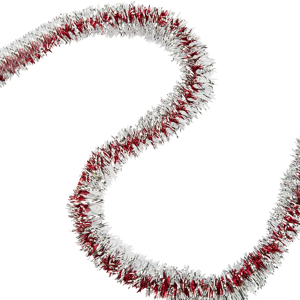 Мишура Кольца-2 200 см цвет серебристо-красный Santreyd STLM-2179242