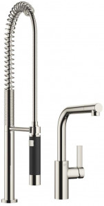 33826790-08_1_27789970-08_1 Смеситель однорычажный с profi-душевым гарнитуром - платина Dornbracht Elio