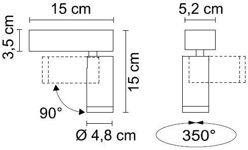 EGOLUCE Регулируемый светодиодный прожектор Newton 4562 - Вид №7