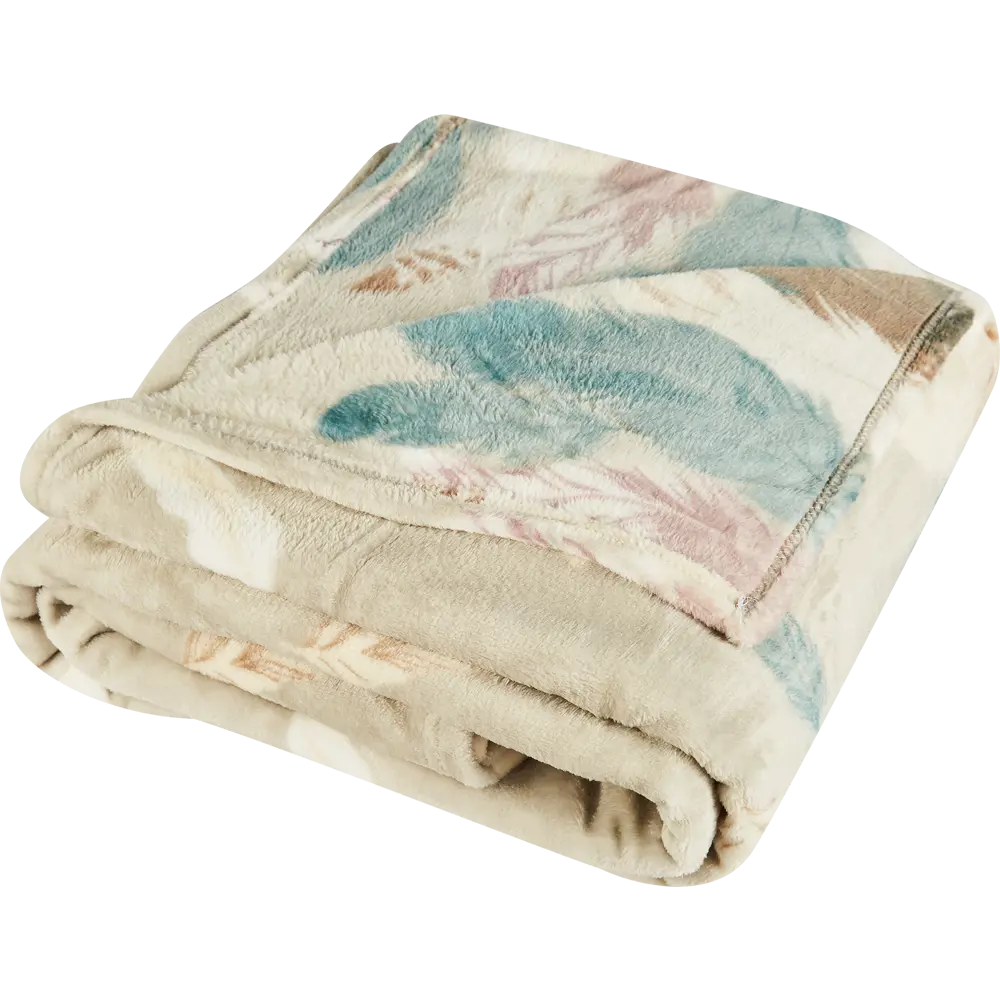 Плед Plumage 180x200 см фланель цвет серо-синий Ardenza Промо STLM-2055679