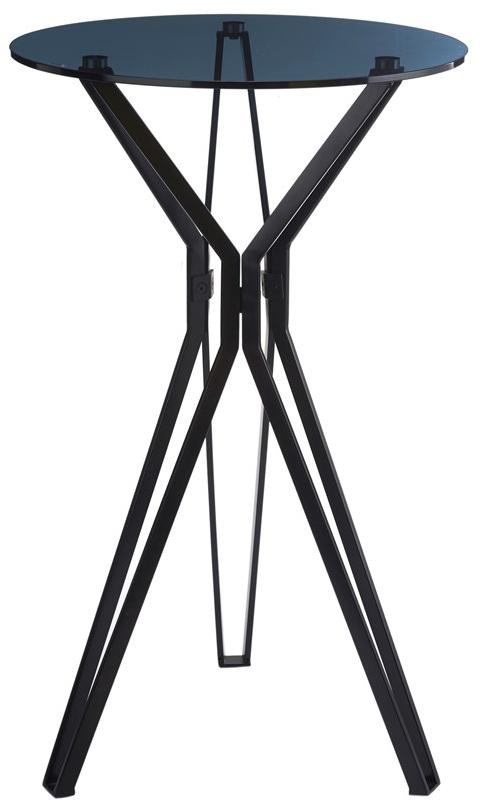 Pols Potten Круглый высокий стол из стали и стекла  370-010-005  - Вид №1