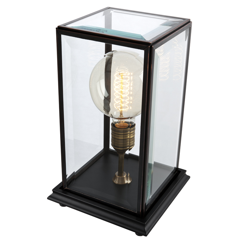 Настольная лампа Easton от Eichholtz 108583 EICHHOLTZ ИНТЕРЬЕРНЫЕ 061760 Прозрачный;черный  - Вид №3