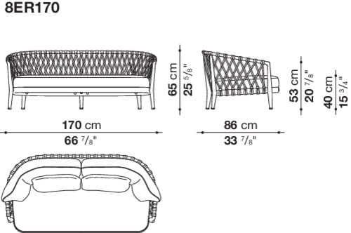 Изогнутый садовый диван B&B Italia Outdoor ARCH-00048908 - Вид №12