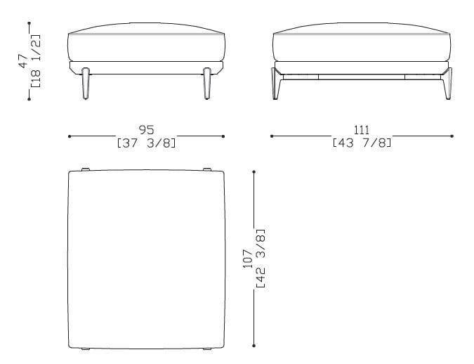 Модульный съемный пуф Sicis Milton ARCH-00044640 - Вид №13