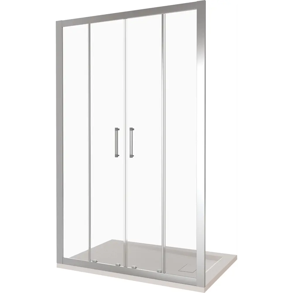 Душевая дверь Makiato 170x190см раздвижная профиль хромированный стекло прозрачное 5мм Santreyd Makiato New STLM-2189832