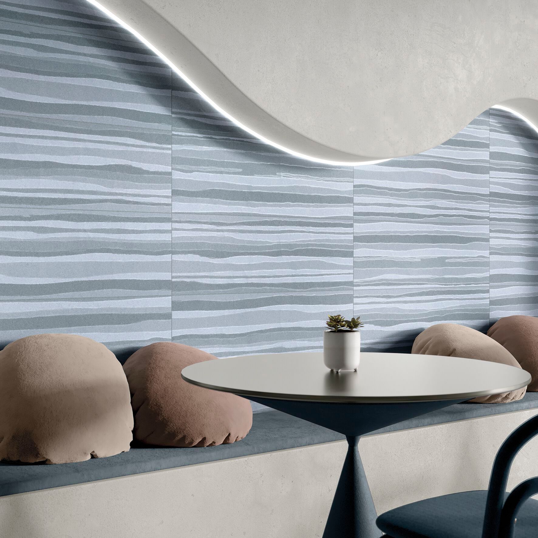 Пол / керамогранит с эффектом цемента MARINER Limeblend 30x90 ARCH-00039149 - Вид №1