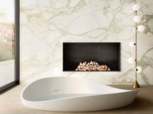 Пол / керамогранит с мраморным эффектом