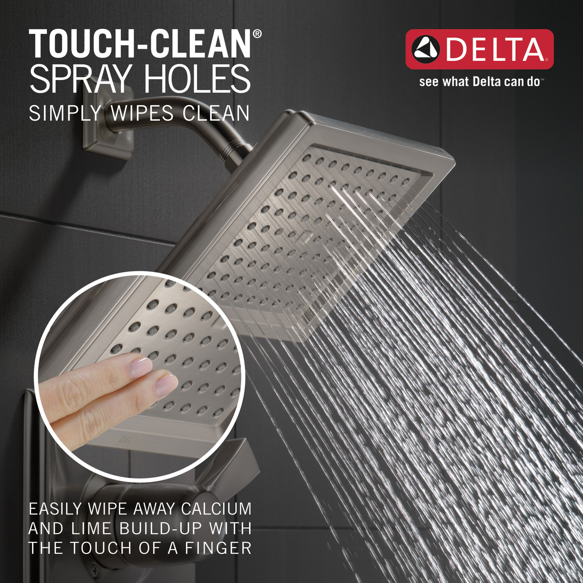 T17451-SS Для ванны и душа Monitor® 17 Series Delta Faucet Dryden Нержавеющая сталь  - Вид №4