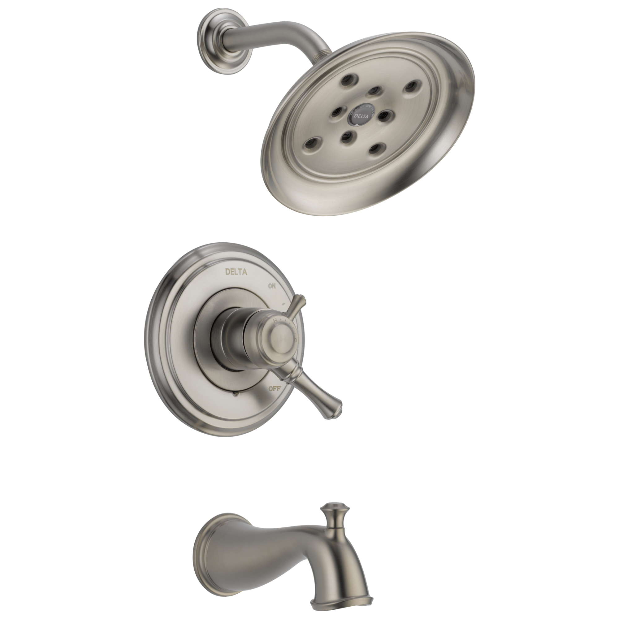 T17497-SS Monitor® 17 Series H2Okinetic® для ванны и душа Delta Faucet Cassidy Нержавеющая сталь 