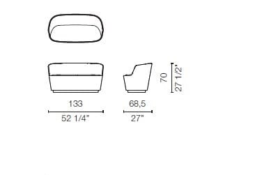 Кожаный или тканевый диван CAPPELLINI Orla ARCH-00028019 - Вид №2