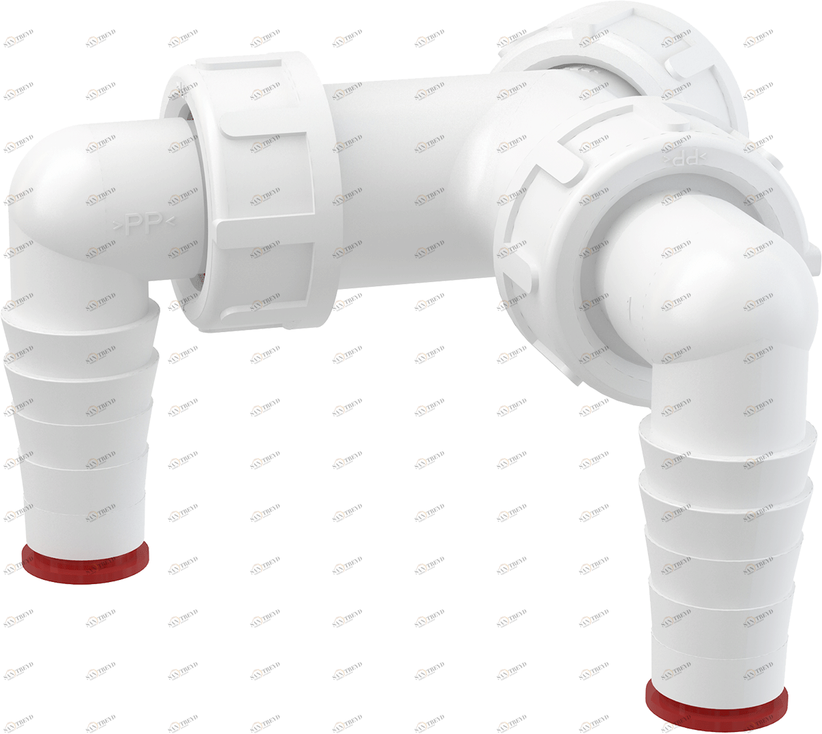 Колено с двумя штуцерами G1"/17–23 ALCAPLAST P148