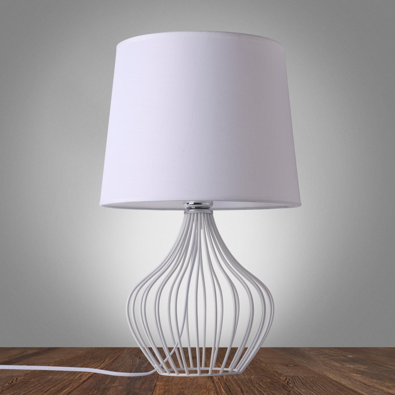 Настольная лампа Omnilux Caroso OML-83504-01 OMNILUX ВАЗА 220950 Белый  - Вид №1