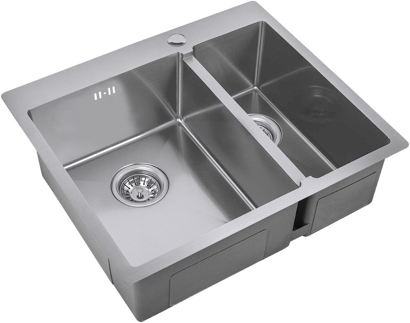 Мойка кухоная ZorG Inox R 59-2-51-L из нержавеющей стали, сталь