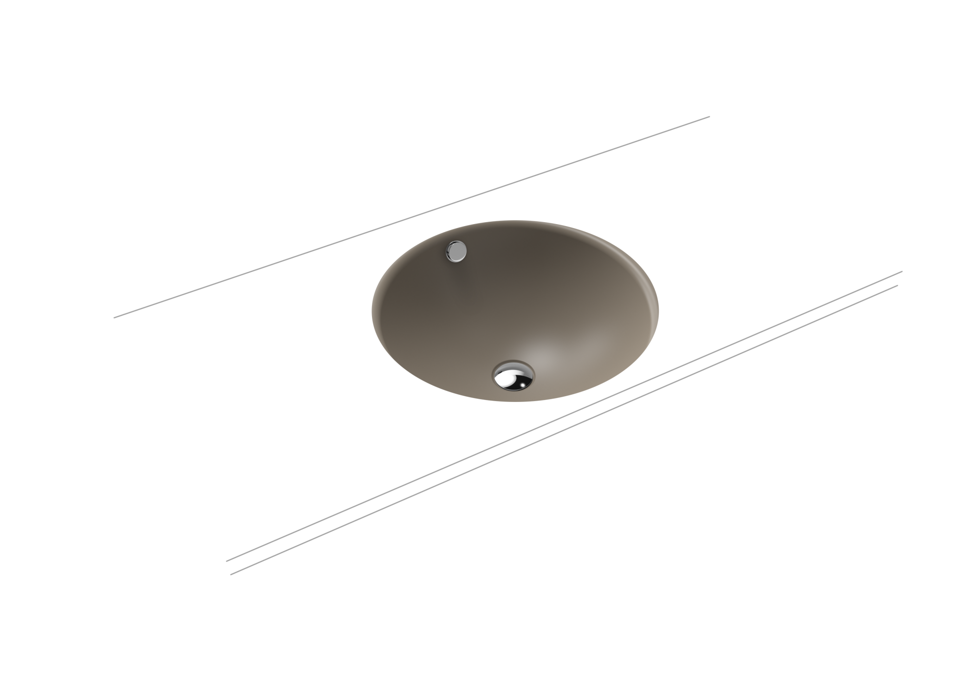 Умывальник KALDEWEI Сталь эмалированная 3182 448 теплый серый 60 3182448