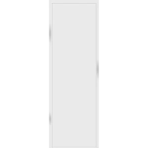 Дверь межкомнатная глухая обратного открывания Invisible 60x230 см правая цвет белый с замком
