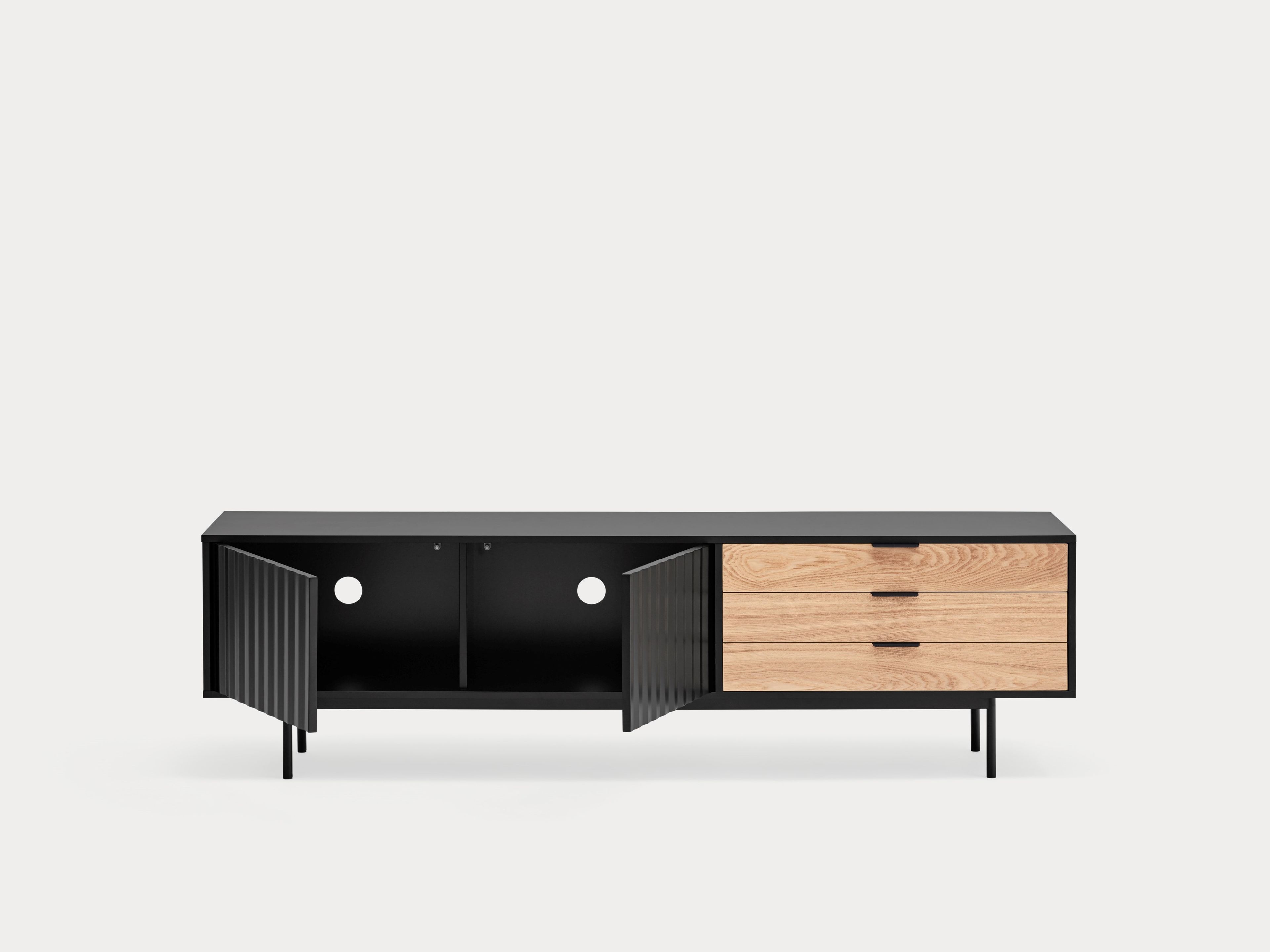 Шкаф для телевизора из МДФ с распашными дверцами и ящиками TEULAT Sierra ARCH-00064536 - Вид №11