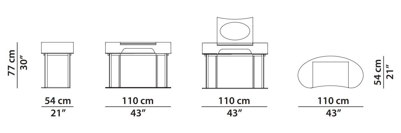 Мобильный туалетный столик Baxter Yves ARCH-00023882 - Вид №4