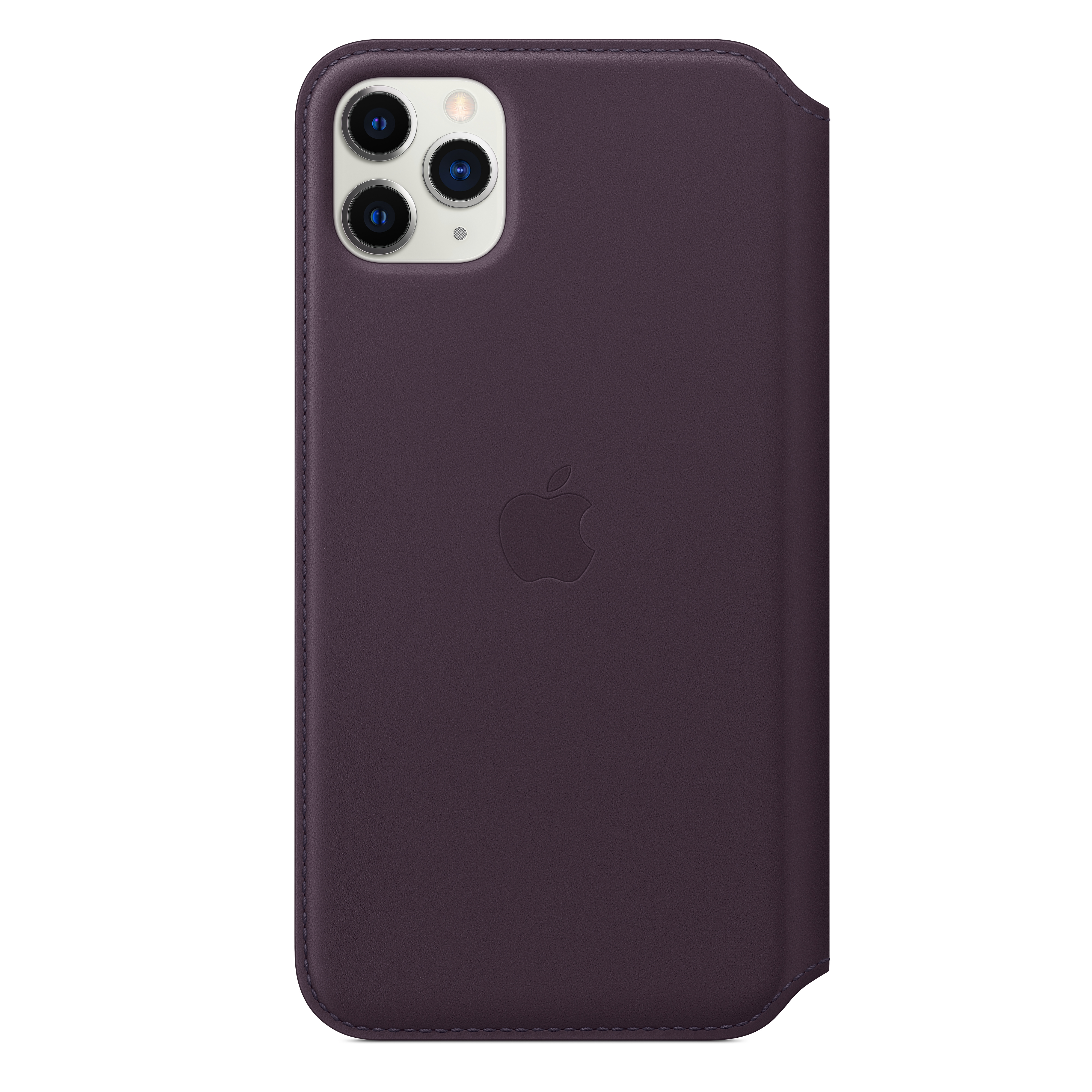 MX092ZM/A Iphone 11 pro max leather folio - aubergine Apple Santreyd  - Вид №1