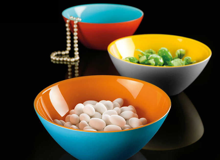 281420169 Салатница my fusion black 20 см зеленая Guzzini  - Вид №1