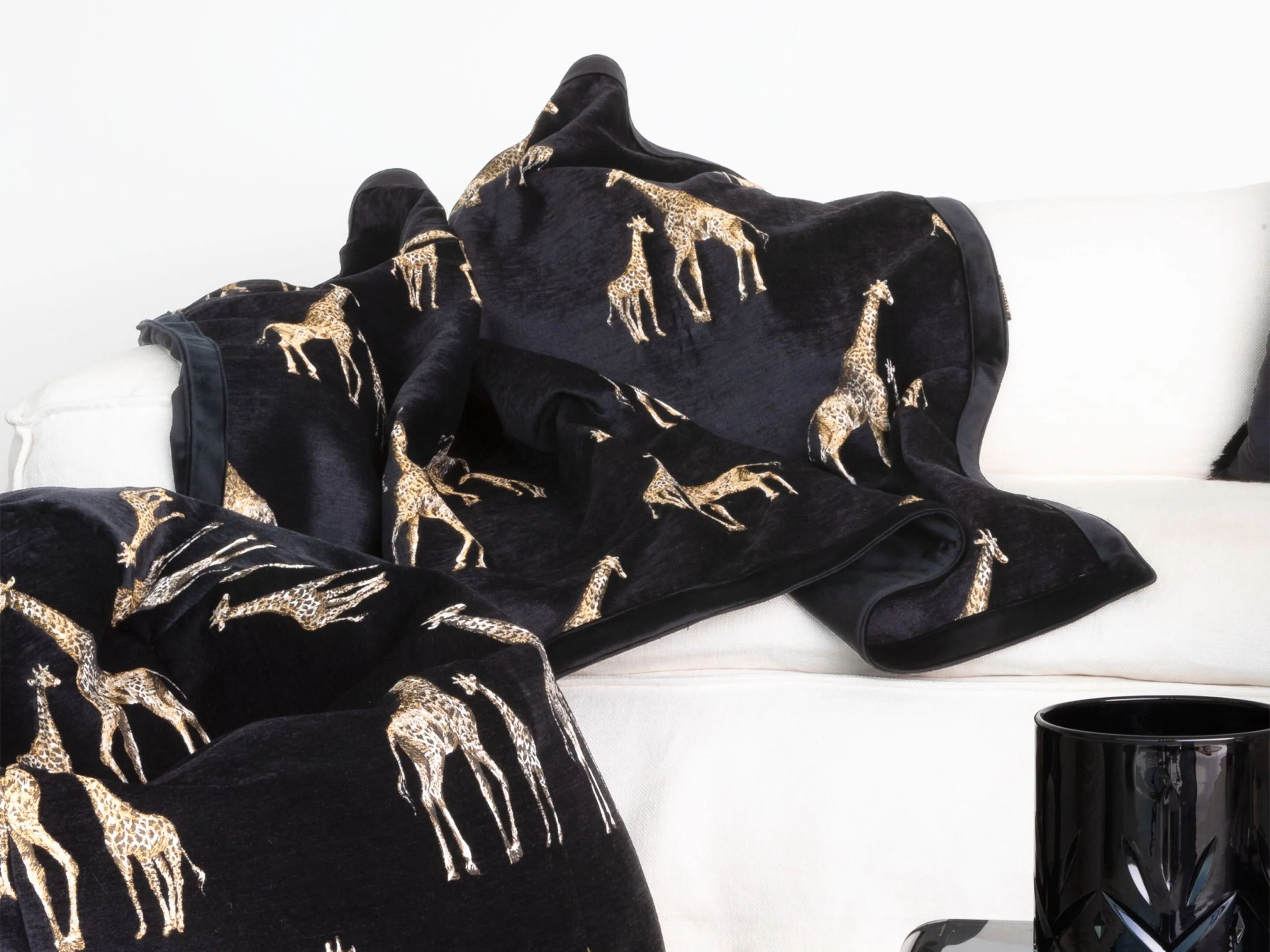 Бархатная вышитая вручную плед MX HOME Саванны ARCH-00100436 - Вид №4