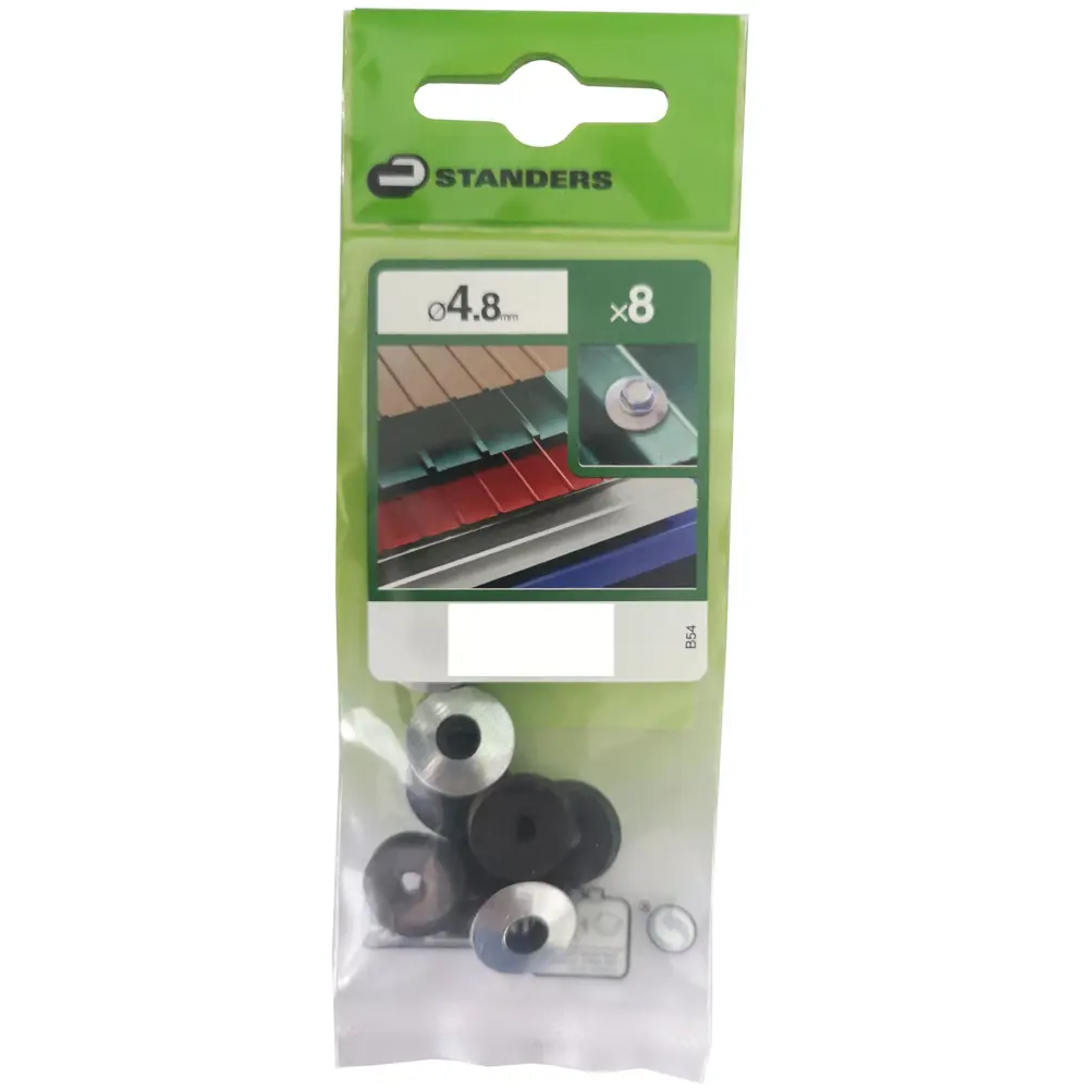 Шайба уплотнительная кровельная Standers EPDM 4.8 мм, 8 шт STLM-2048902 - Вид №1
