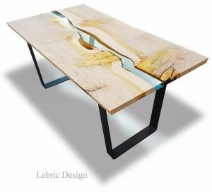 ANTICO TRENTINO Стол из смолы и кедра Lebrìc design - legno e resina