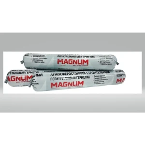 91616264 Герметик полиуретановый Magnum атмосферостойкий строительный черный 900 г STLM-1364487