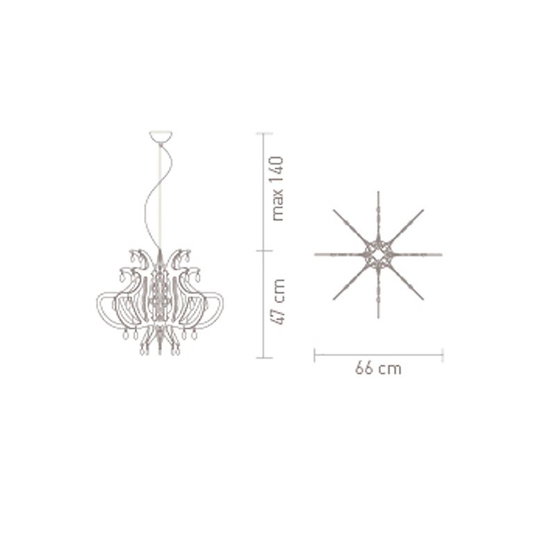 Подвесной светильник Lillibet Gold от Slamp LIL14SOS0000O SLAMP ДИЗАЙНЕРСКИЕ 243567 Золотой  - Вид №8