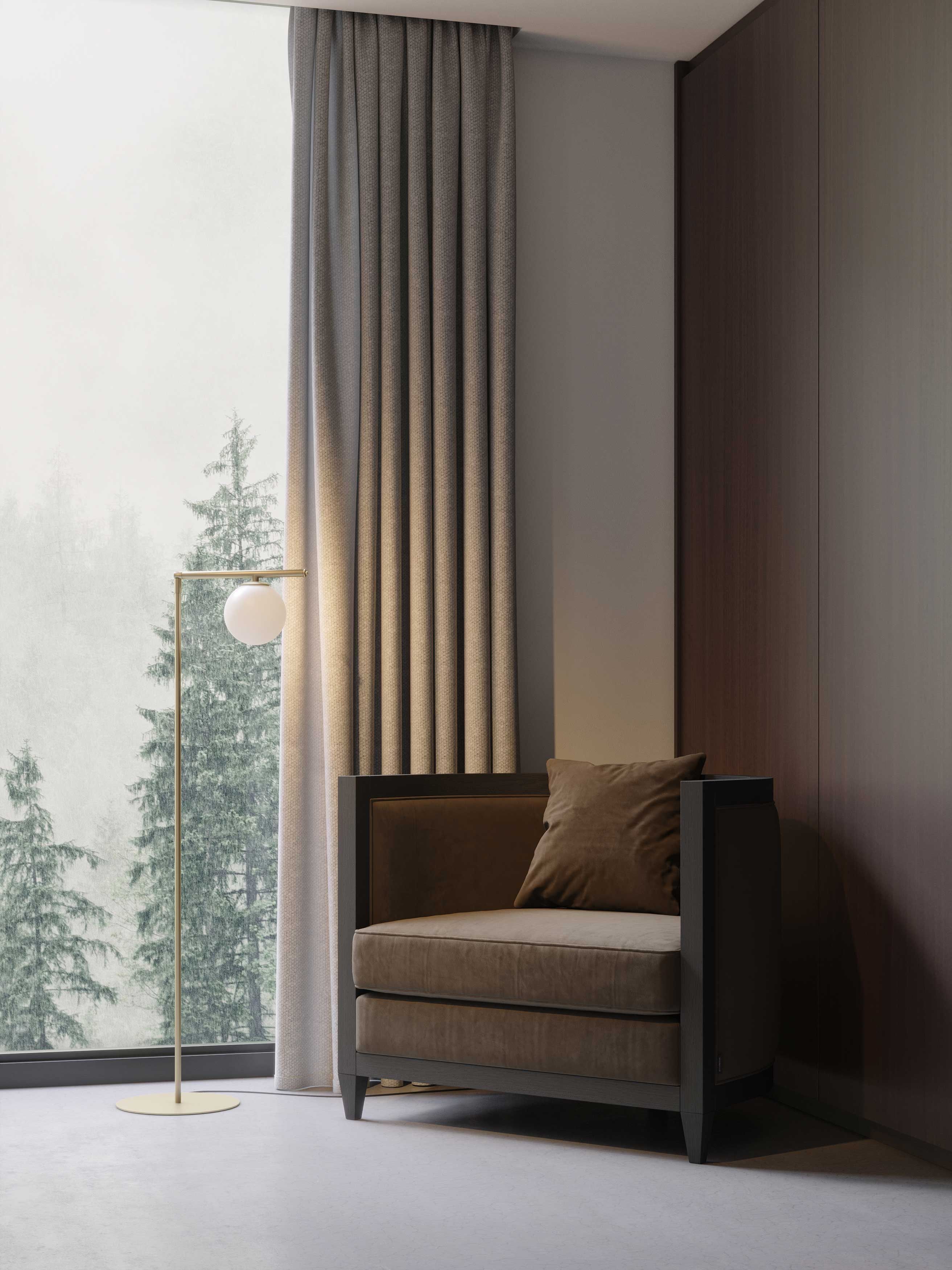 Кресло из микрофибры с подлокотниками Stylish Club Voilier ARCH-00135859 - Вид №7