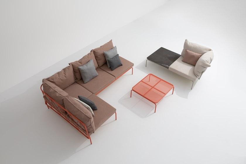 Garda Furniture Модульное тканевое кресло с мраморной полкой для журналов Ataman Ga07m11, ga07m12 - Вид №4