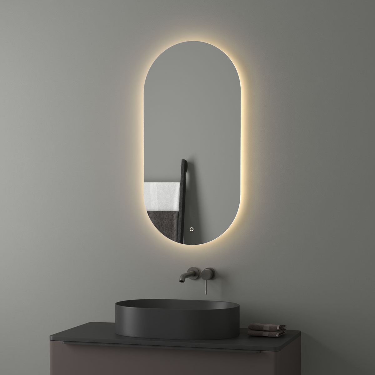 BY 2697 Зеркало с LED-подсветкой 21,5 W EVOFORM Ledshine - Вид №5