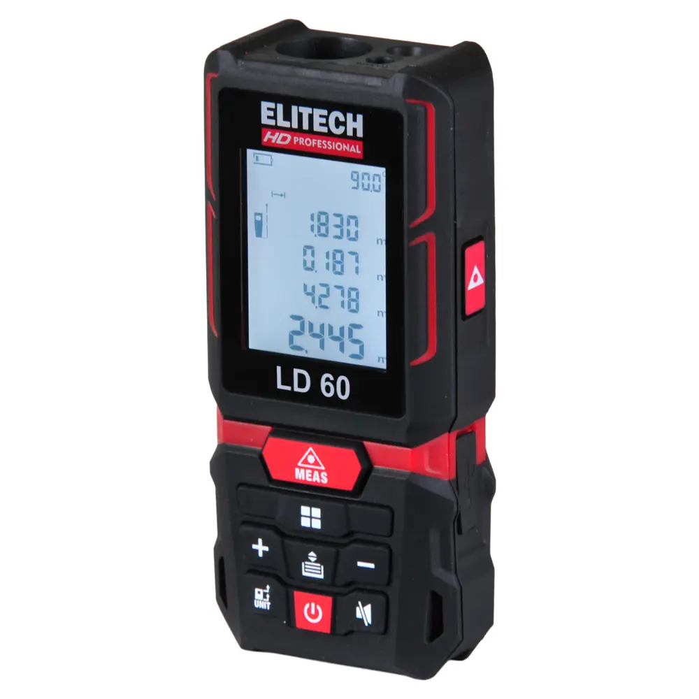 Лазерный дальномер ELITECH HD LD60 с функцией непрерывного измерения 89363261 STLM-0846358