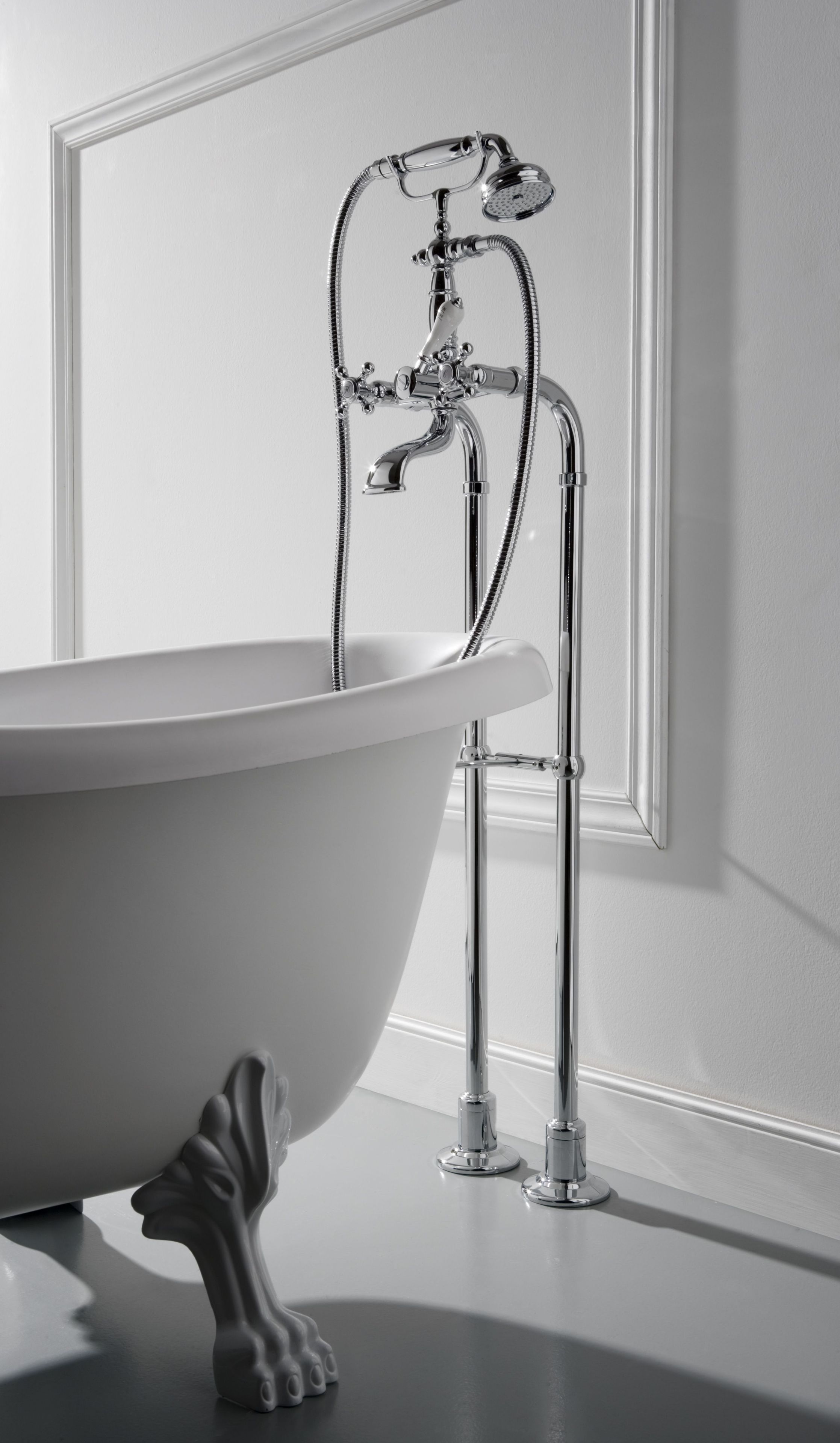 Напольный смеситель для ванны с ручным душем Graff Adley ARCH-00082496 - Вид №1