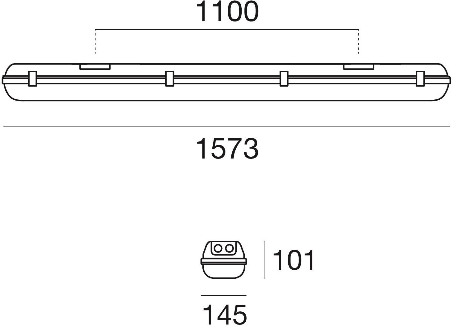 Linea Light Group Наружный светодиодный потолочный светильник из поликарбоната sun-id-1411037 - Вид №1