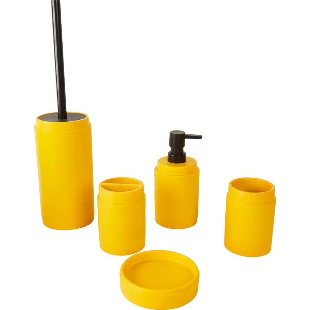 Стакан для зубных щеток Vidage Lemon полирезин цвет желтый STLM-2088668 - Вид №2