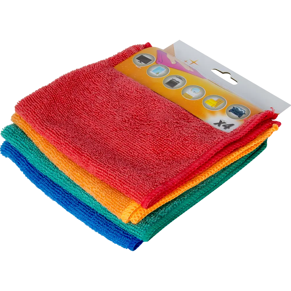 Салфетка, 35x35 см, микрофибра, 4 шт Santreyd STLM-2094355