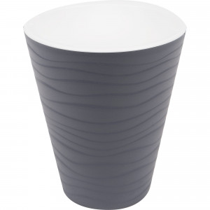 82095613 Горшок цветочный ø17 h20 см v2.8 л пластик тёмно-серый Валенсия