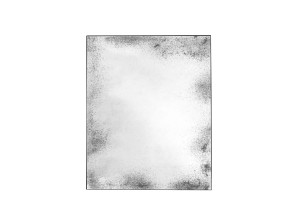 Прямоугольное зеркало с рамой стены